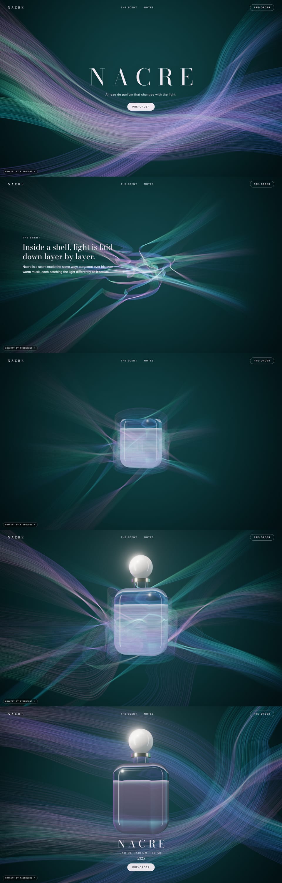 Nacre, the full desktop page
